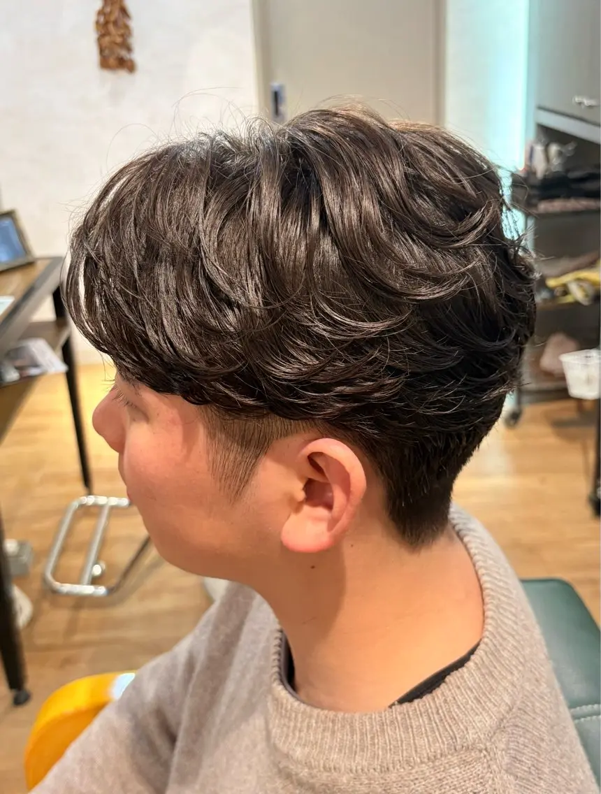 ショート パーマ メンズ メンズ特化美容師/ Lumi上大岡JUNのヘアスタイル