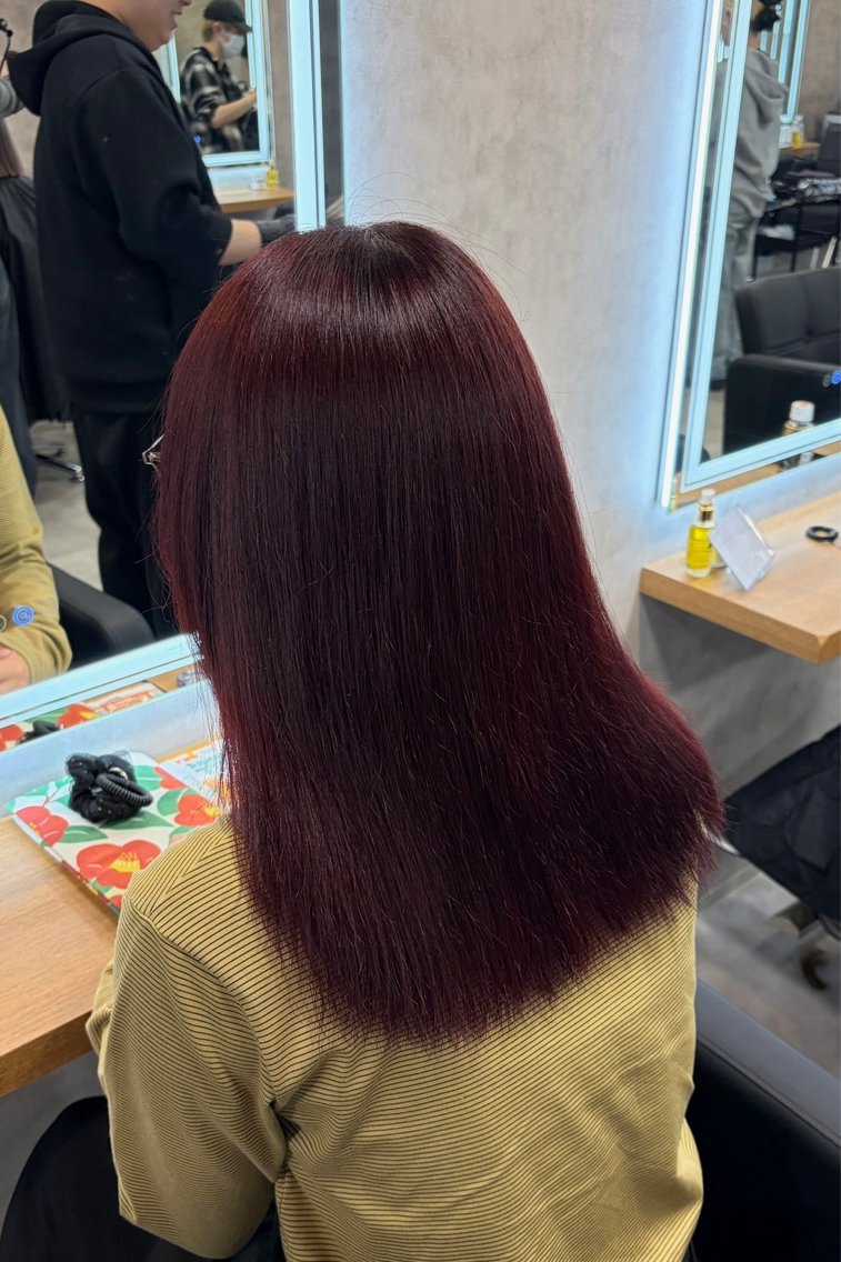 カラー レッドカラー EIGHT Haruka🎀のヘアスタイル