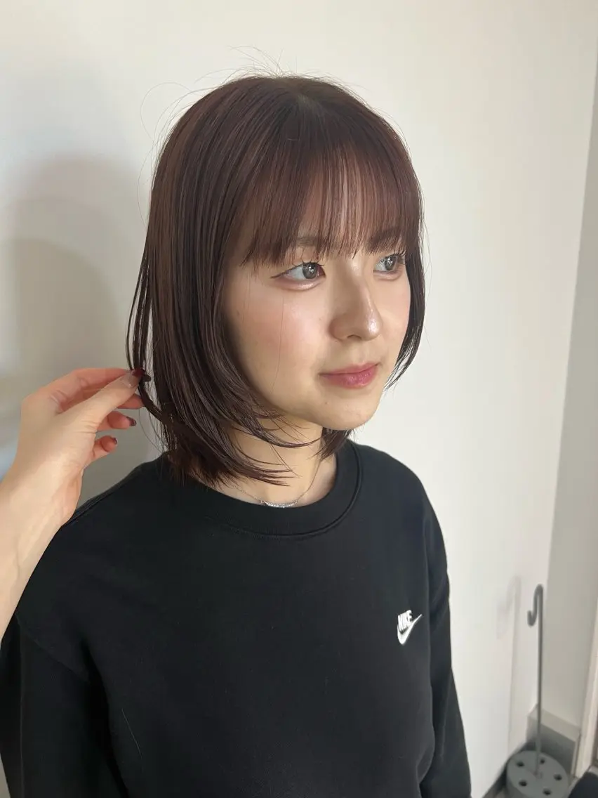 ミディアム ヘアカラー トリートメント 宮城 萌のヘアスタイル
