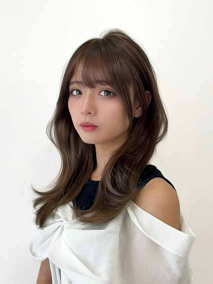 ミディアム カラー ヘアアレンジ 顔周り&ミディアム 特化/池袋/kokiのヘアスタイル