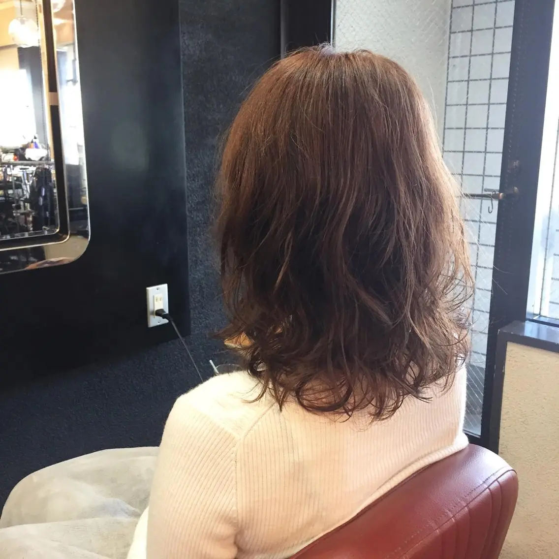 セミロング パーマ 髪質改善/艶髪/ 木山ゆかりのヘアスタイル