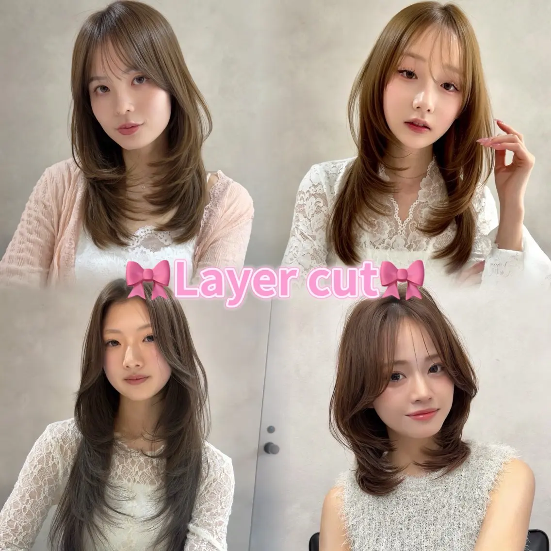 ロング 伸ばしかけ 韓国風ヘア レイヤーカット カット ヘアカラー ブリーチなしダブル 🪄🎀RIOのヘアスタイル
