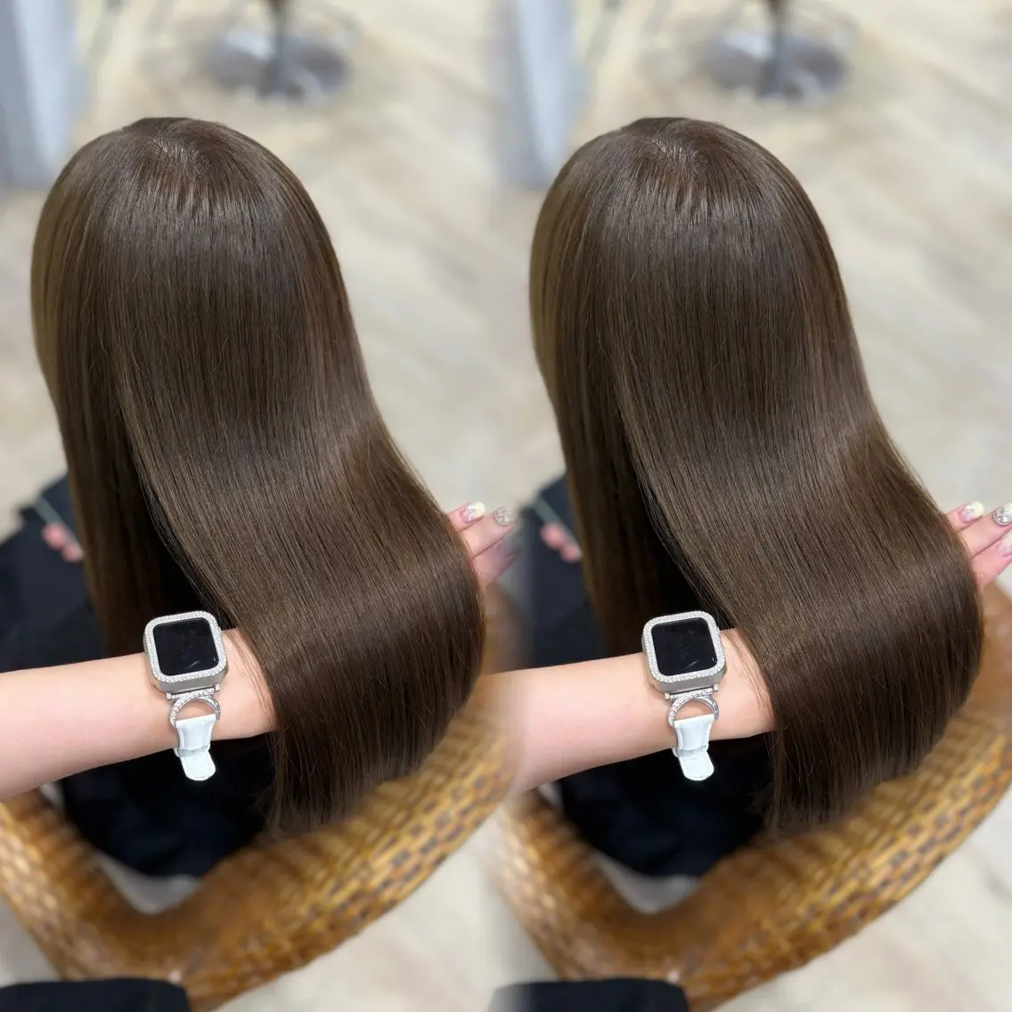 ロング カラー 透明感カラー 大久保 凜香のヘアスタイル