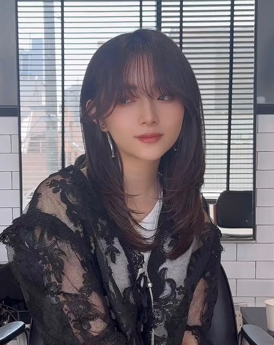 ミディアム カラー カット ヘアカラー トリートメント 🌫️大人韓国ヘア 🌫️naoyaのヘアスタイル