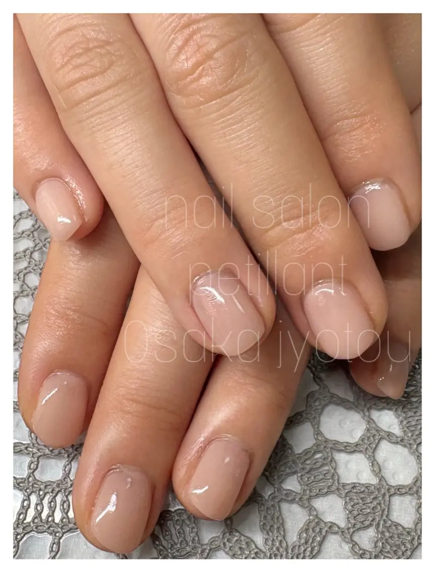 ネイル ワンカラーネイル シンプルネイル nail salon petillantのネイルデザイン