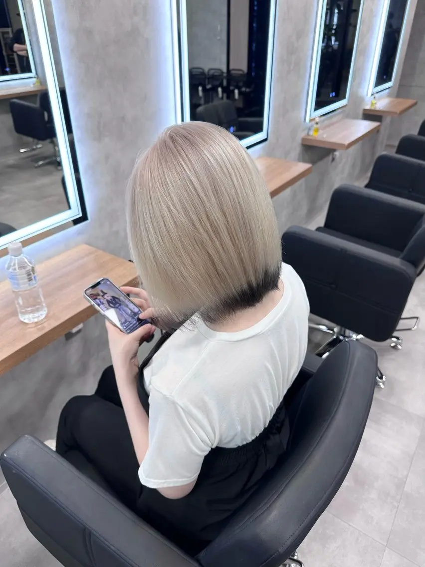 カラー ブリーチ ヘアカラー 似合わせ×艶髪 YASUAKIのヘアスタイル