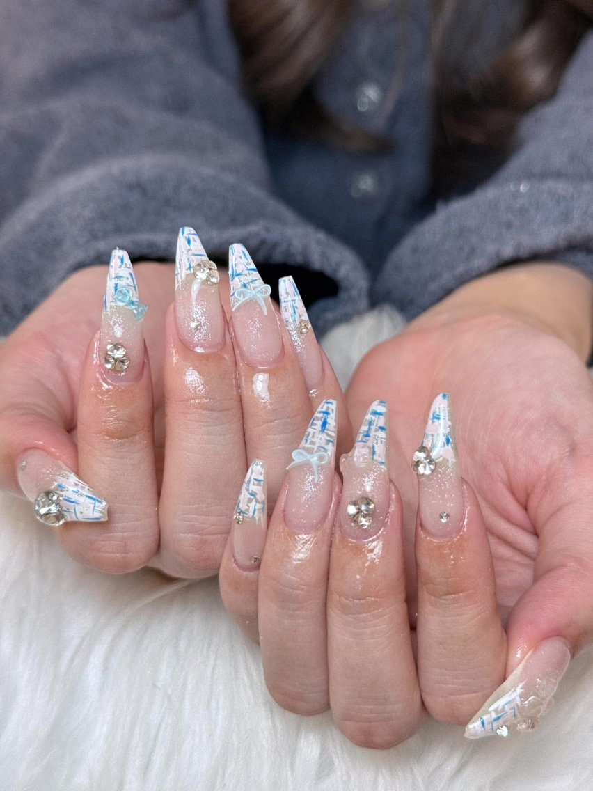 ネイル アートネイル 成人式 ジェルネイル ニュアンスネイル 夏ネイル ハンドネイル Jenn Nail Salonのネイルデザイン