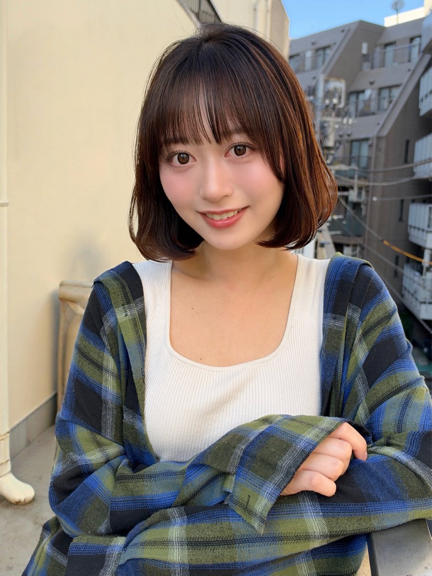 ミディアム タンバルモリ カット ヘアカラー トリートメント ボブ/レイヤーカット 縮毛矯正/武田涼のヘアスタイル
