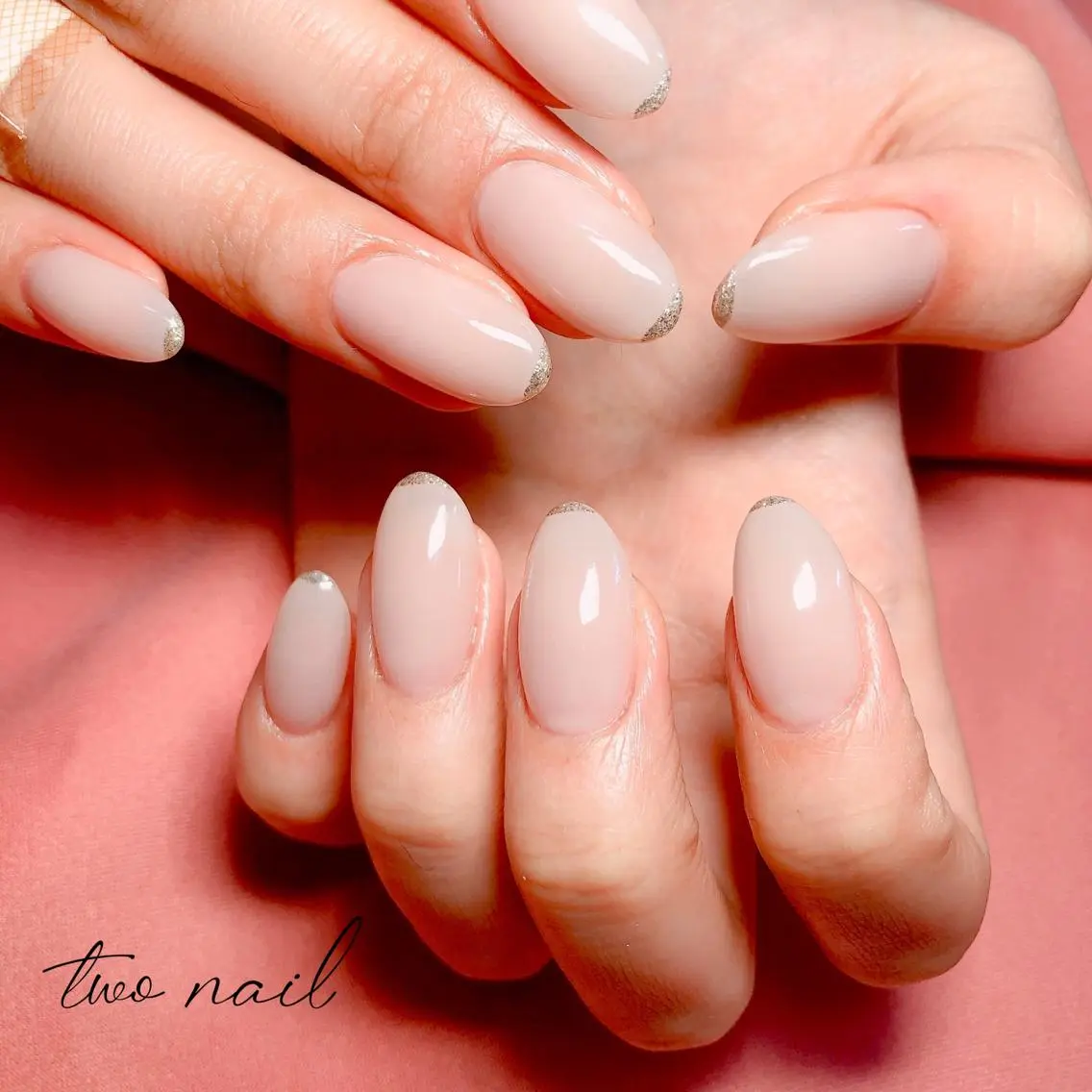 ネイル アートネイル フットネイル ハート ニュアンスネイル ホワイト ハンドネイル two nailのネイルデザイン