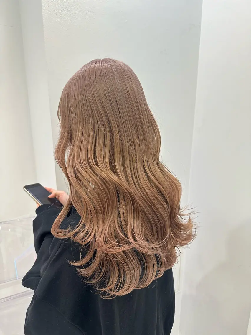 ロング カラー 透明感カラー ヘアカラー トリートメント 渋谷/透明感カラー /半個室/こうめいのヘアスタイル