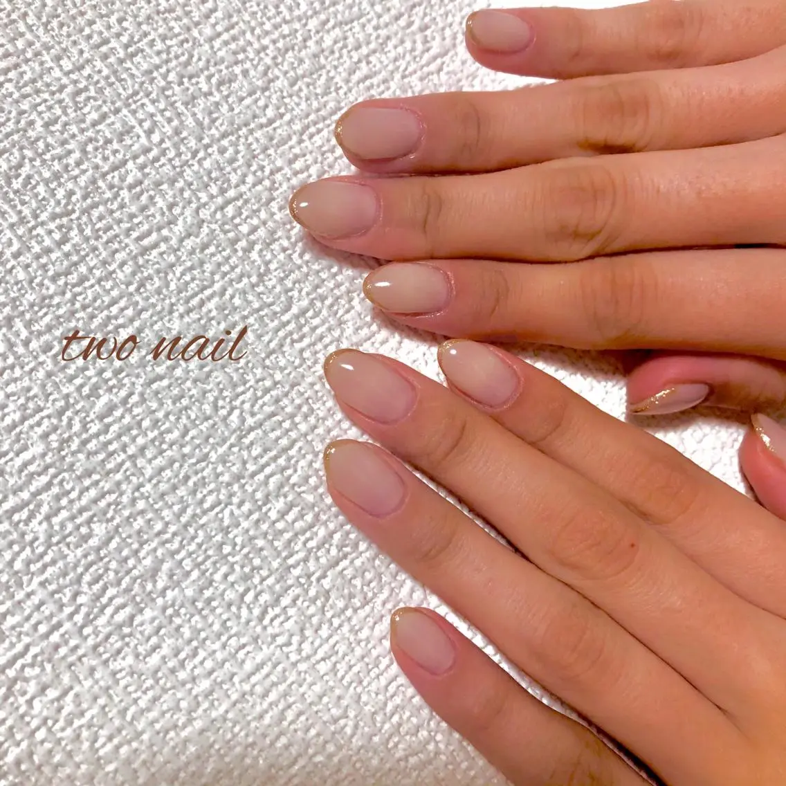 ネイル アートネイル フットネイル ハート ニュアンスネイル two nailのネイルデザイン