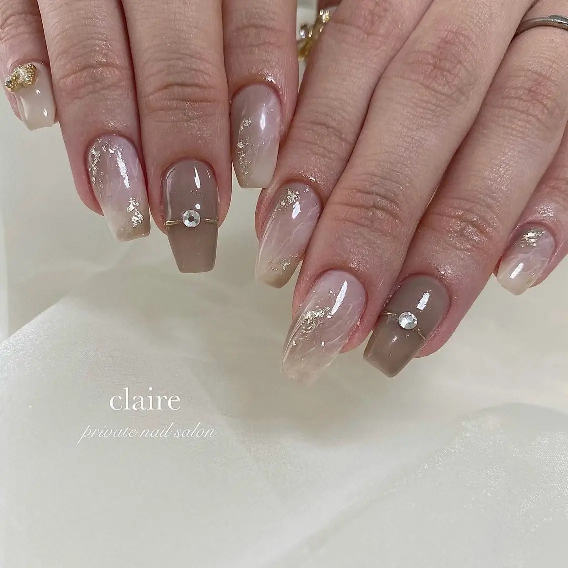ネイル ハンドネイル claire_ rie.のネイルデザイン