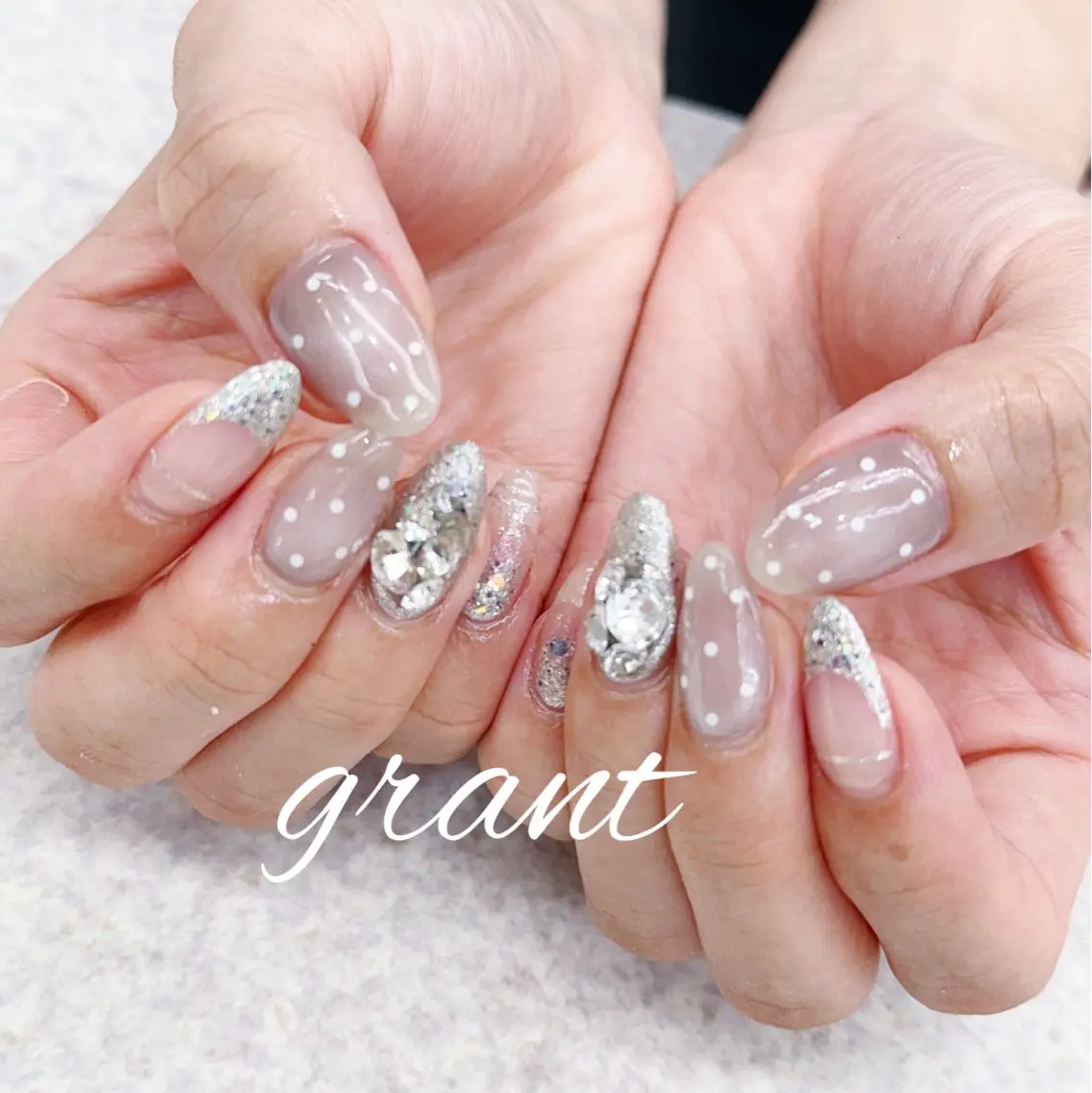 ネイル ドット マグネットネイル ハンドネイル nailsalon grantのネイルデザイン
