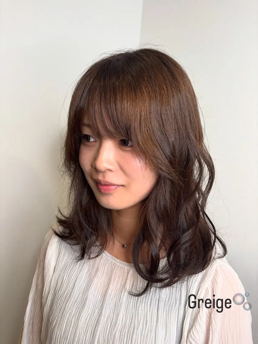 ミディアム ATHENA天神大名 渡邉李凰のヘアスタイル