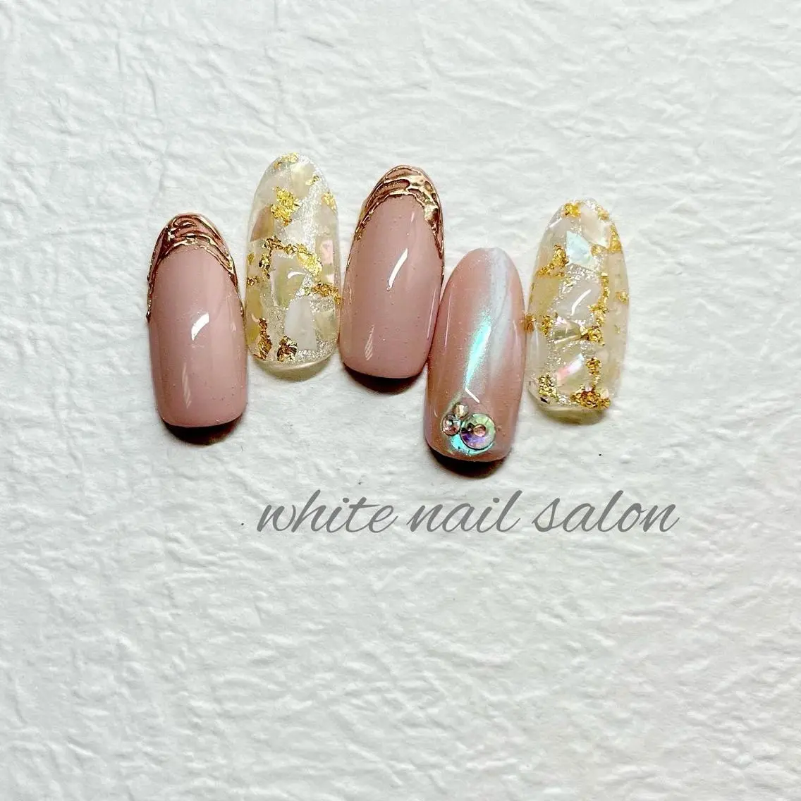 ネイル フットネイル ジェルネイル ハードジェル ラメ(グリッター) 持ち込み ハンドネイル white nail salonのネイルデザイン