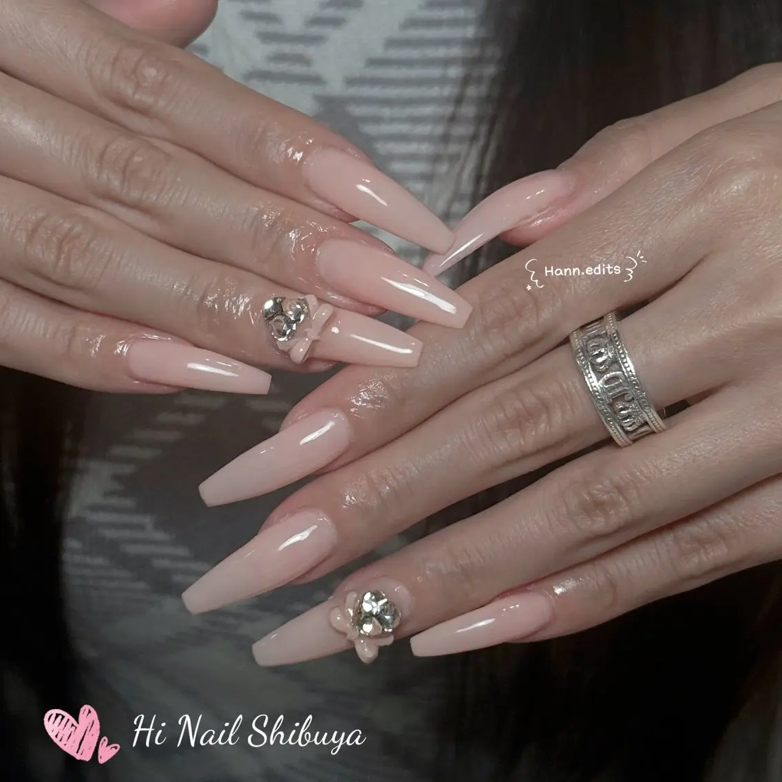 セミロング ハンドネイル Hi Nail Shibuyaのネイルデザイン