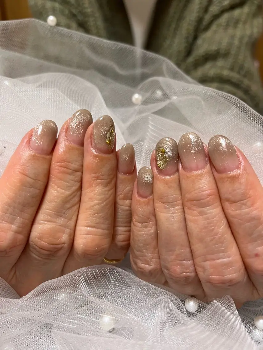 ネイル グラデーション マグネットネイル nail salon L.Nのネイルデザイン