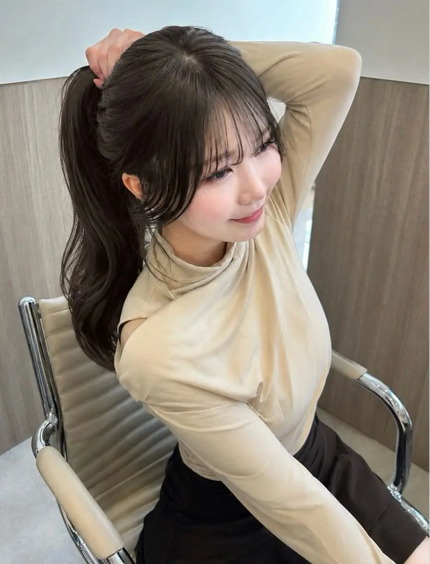 ロング カラー ヘアアレンジ メンズ 透明感×艶髪 🫒maki🎀のヘアスタイル