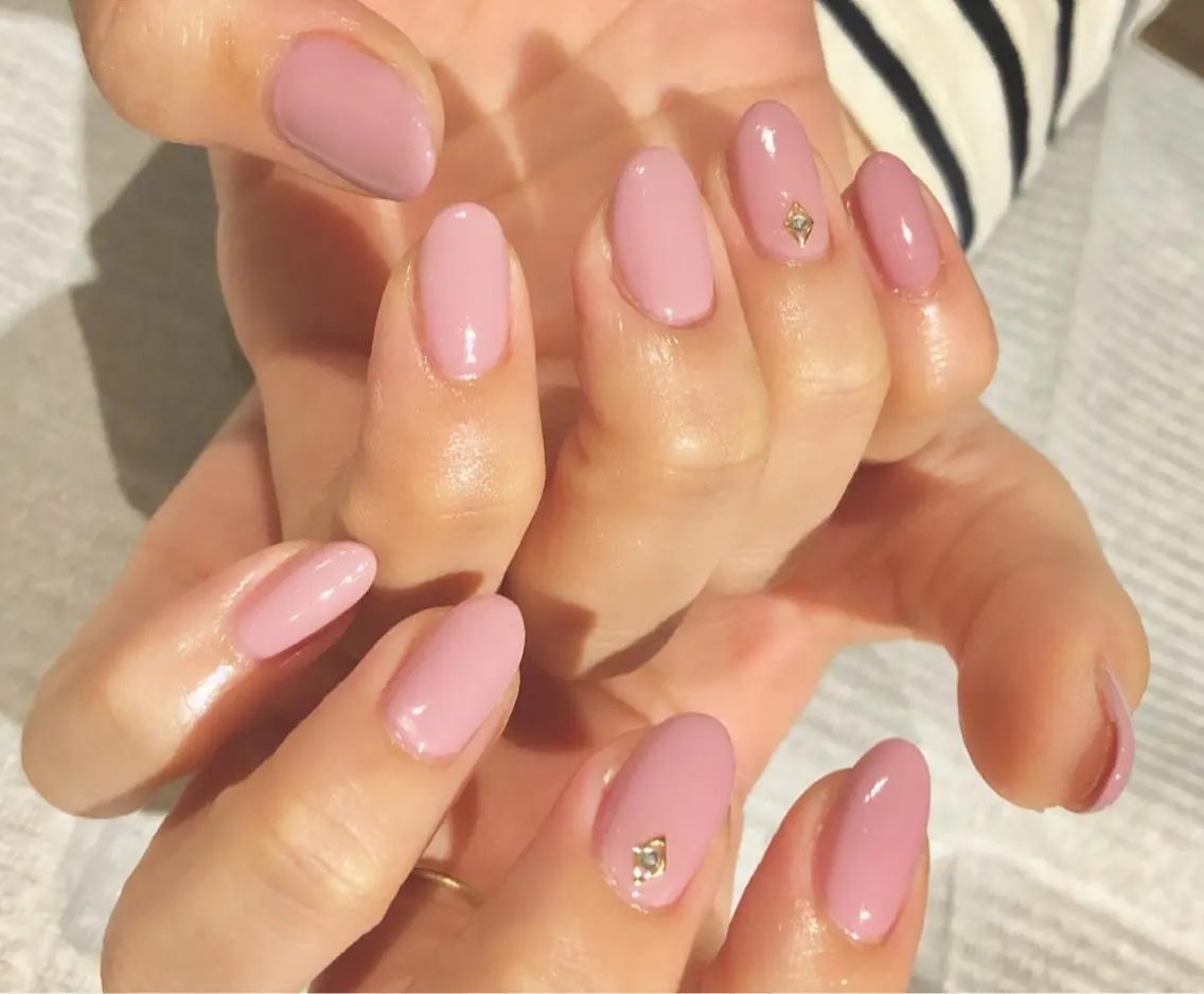 ネイル ワンカラーネイル TRAM-nail moriizumiのネイルデザイン
