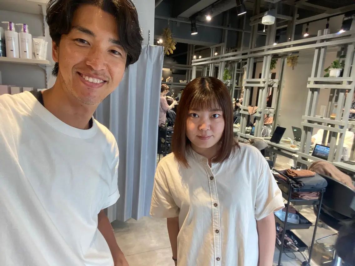 ミディアム 縮毛矯正 ショート職人 美容師【KENTA】のヘアスタイル