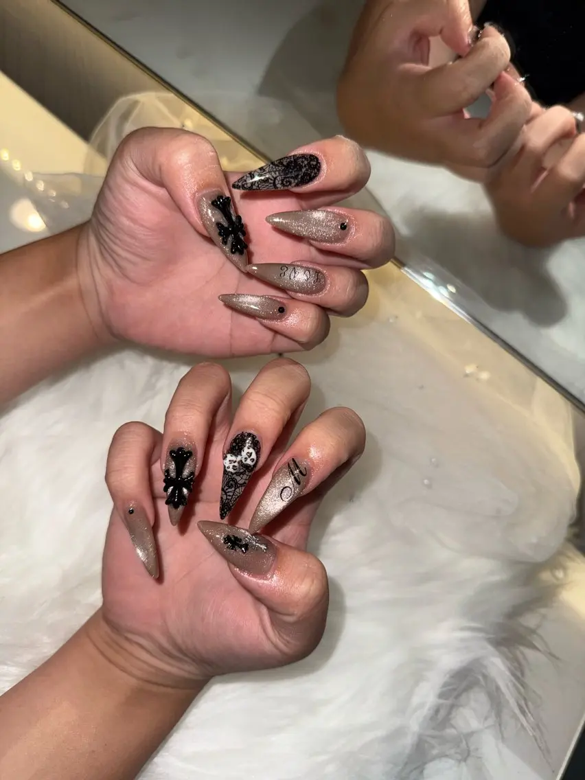 ネイル 持ち込み スカルプネイル ayuri nailsのネイルデザイン