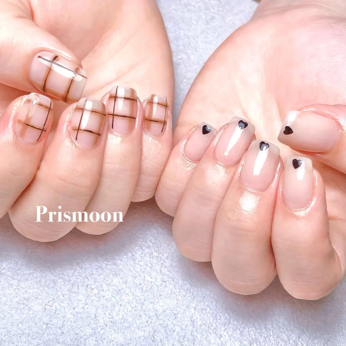 ネイル ハート 冬ネイル Prismoon /津市ネイルのネイルデザイン