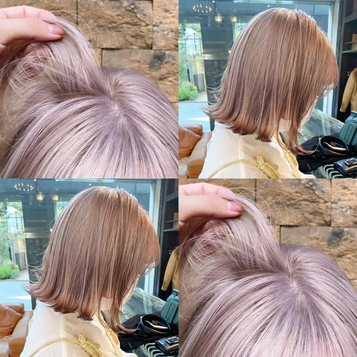 ショート ハイトーン/ ボブ 中村麟のヘアスタイル