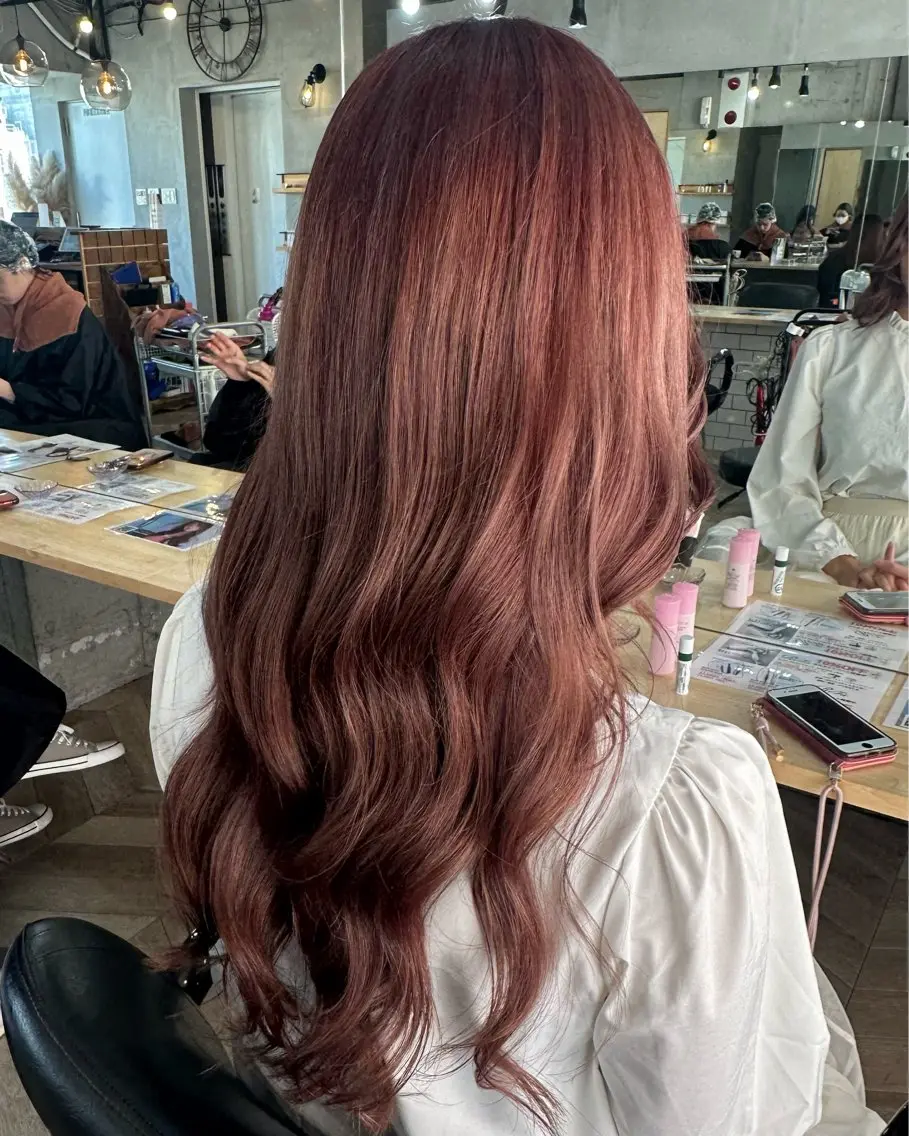 カラー ピンクカラー カット ヘアカラー Angelica 内海  遥奈のヘアスタイル