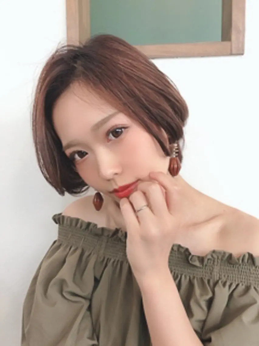 前髪髪質改善縮毛矯正の写真