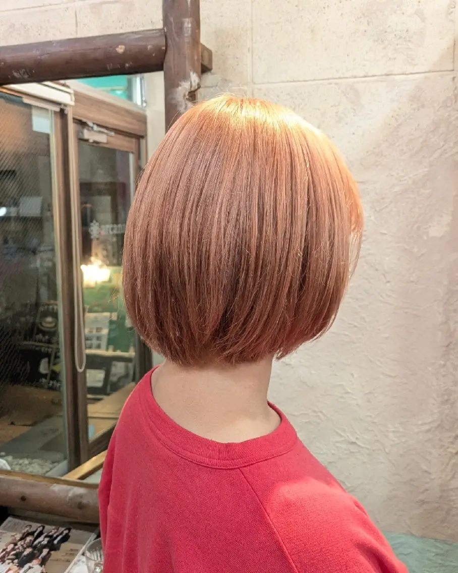 ショート カラー ヘアカラー ボブパーマ/メンズ カワカミサトミ🐨のヘアスタイル