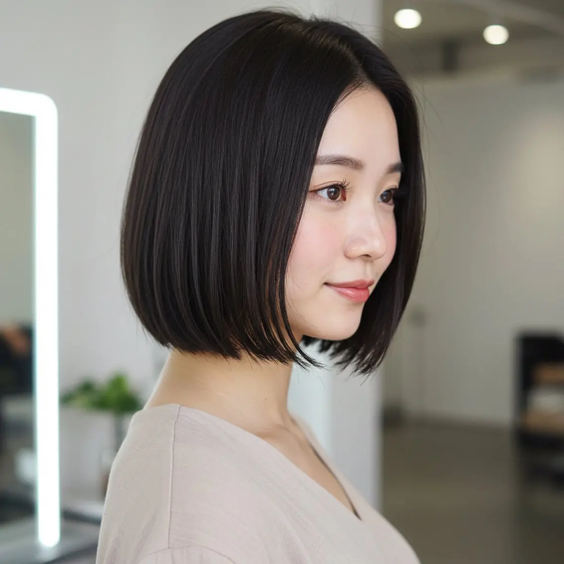 ミディアム 似合わせボブ✖️ 韓国レイヤー✨小関のヘアスタイル