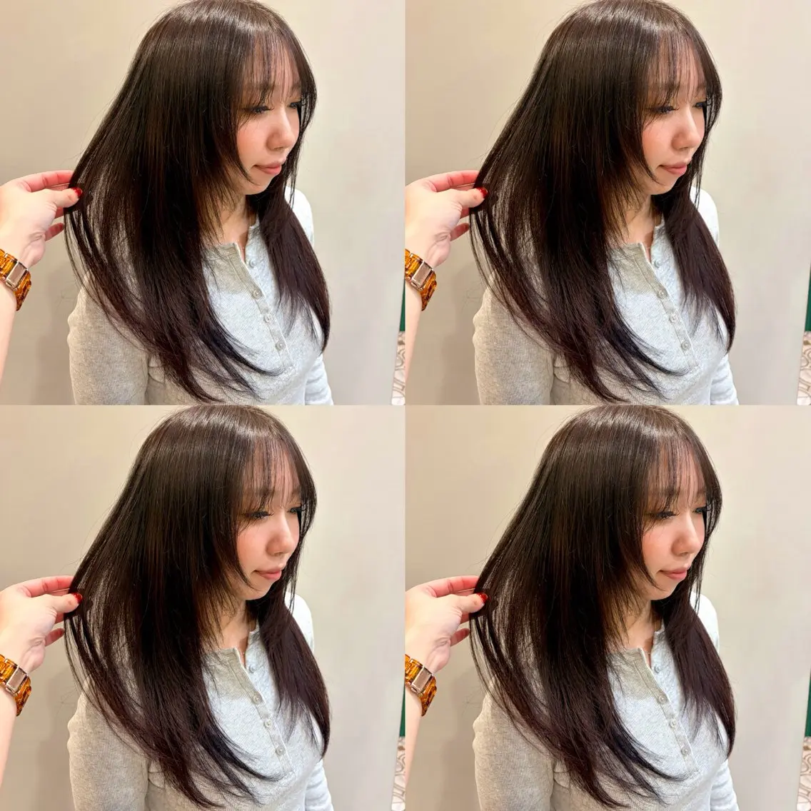 ロング ヘアカラー 透明感カラー 🌱多田 望花のヘアスタイル