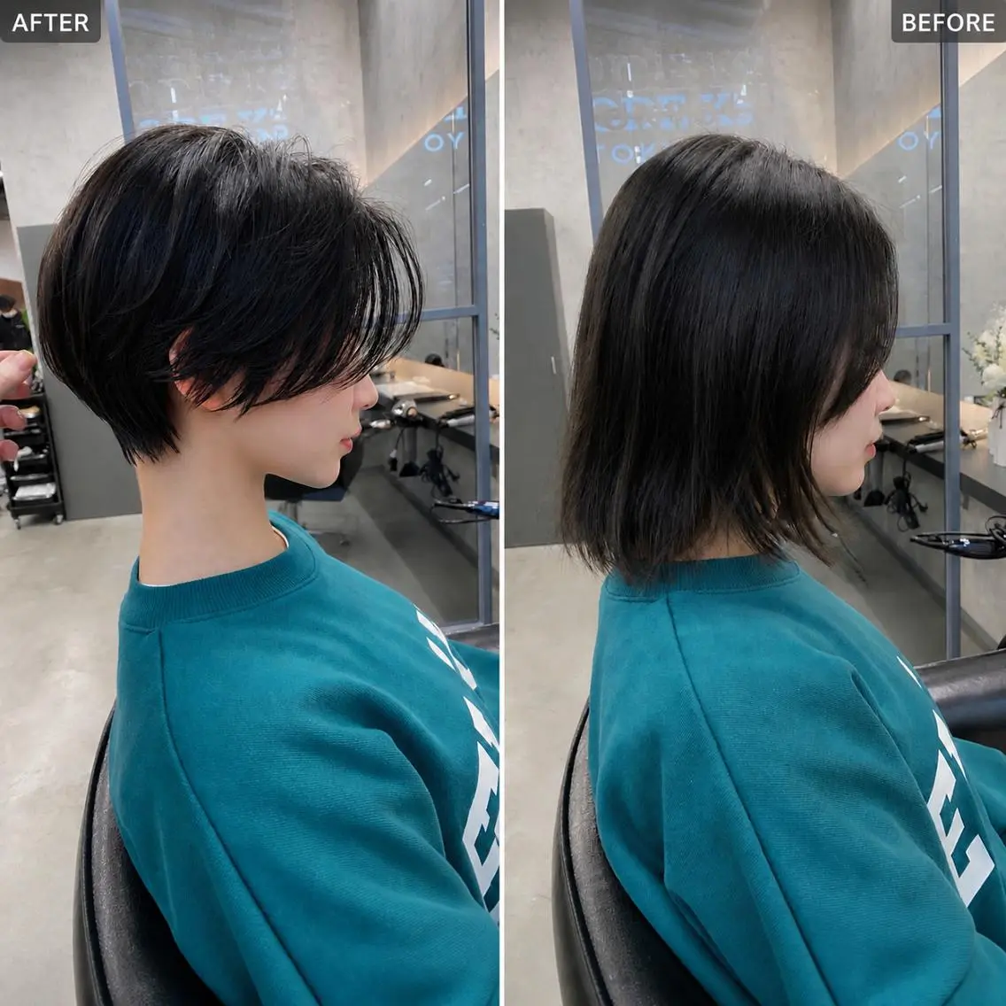 ショート ボブ くびれヘア ショートヘア 銀座｜ショート 曲がる縮毛矯正 渡部のヘアスタイル