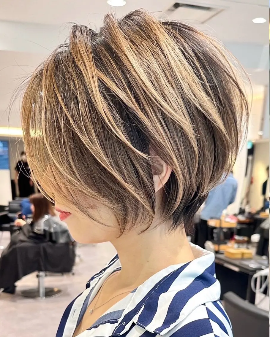 ショート カット ヘアカラー 【銀座】ショート特化 /絶壁解消/滝本愛斗のヘアスタイル