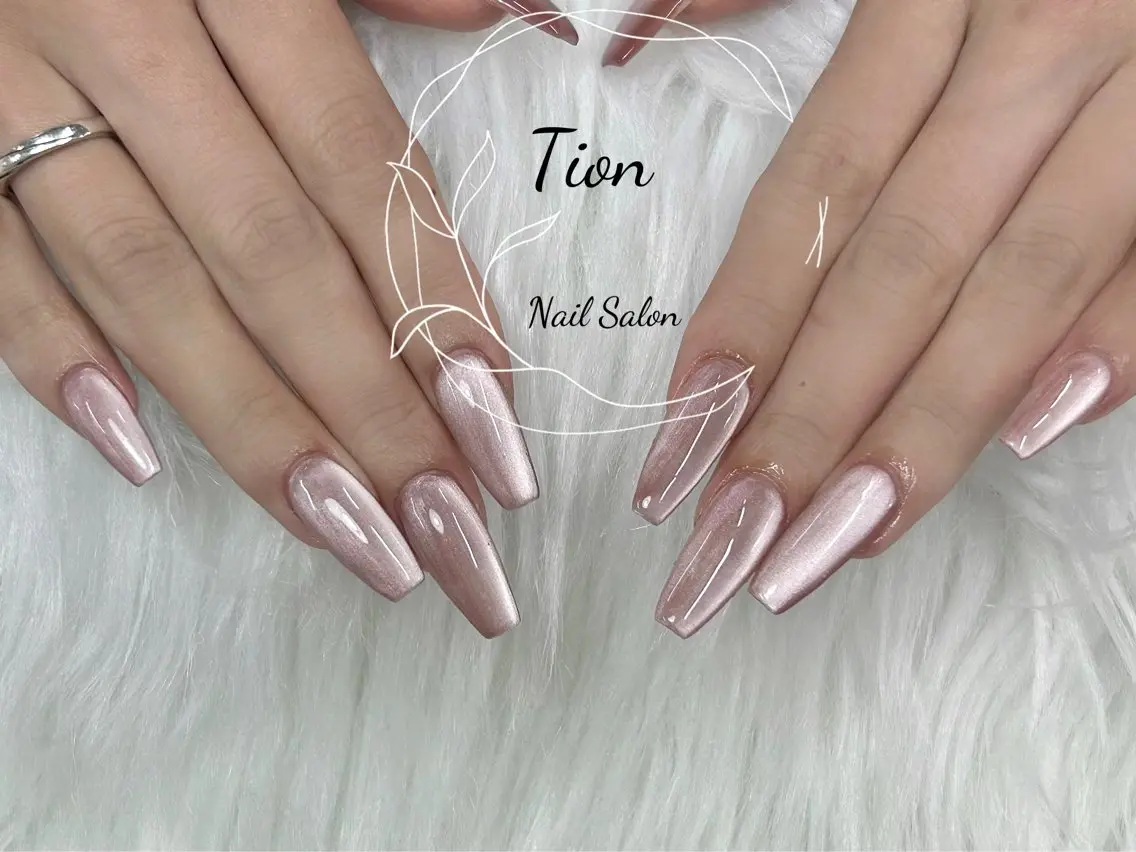 ネイル 長さ出し フットネイル ジェルネイル 韓国ネイル マグネットネイル Nailsalon Tion二子玉川店のネイルデザイン