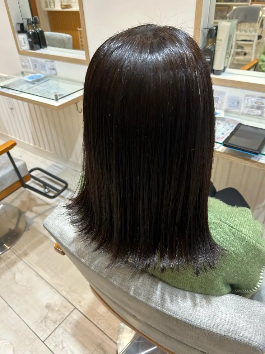 ミディアム 外ハネヘア 大川 夏実のヘアスタイル
