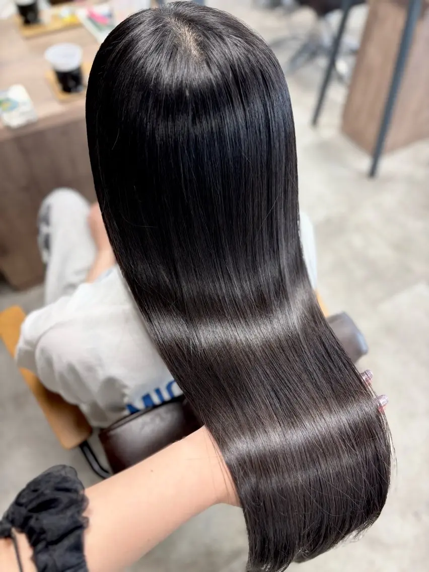 ロング 縮毛矯正 Link みなみのヘアスタイル