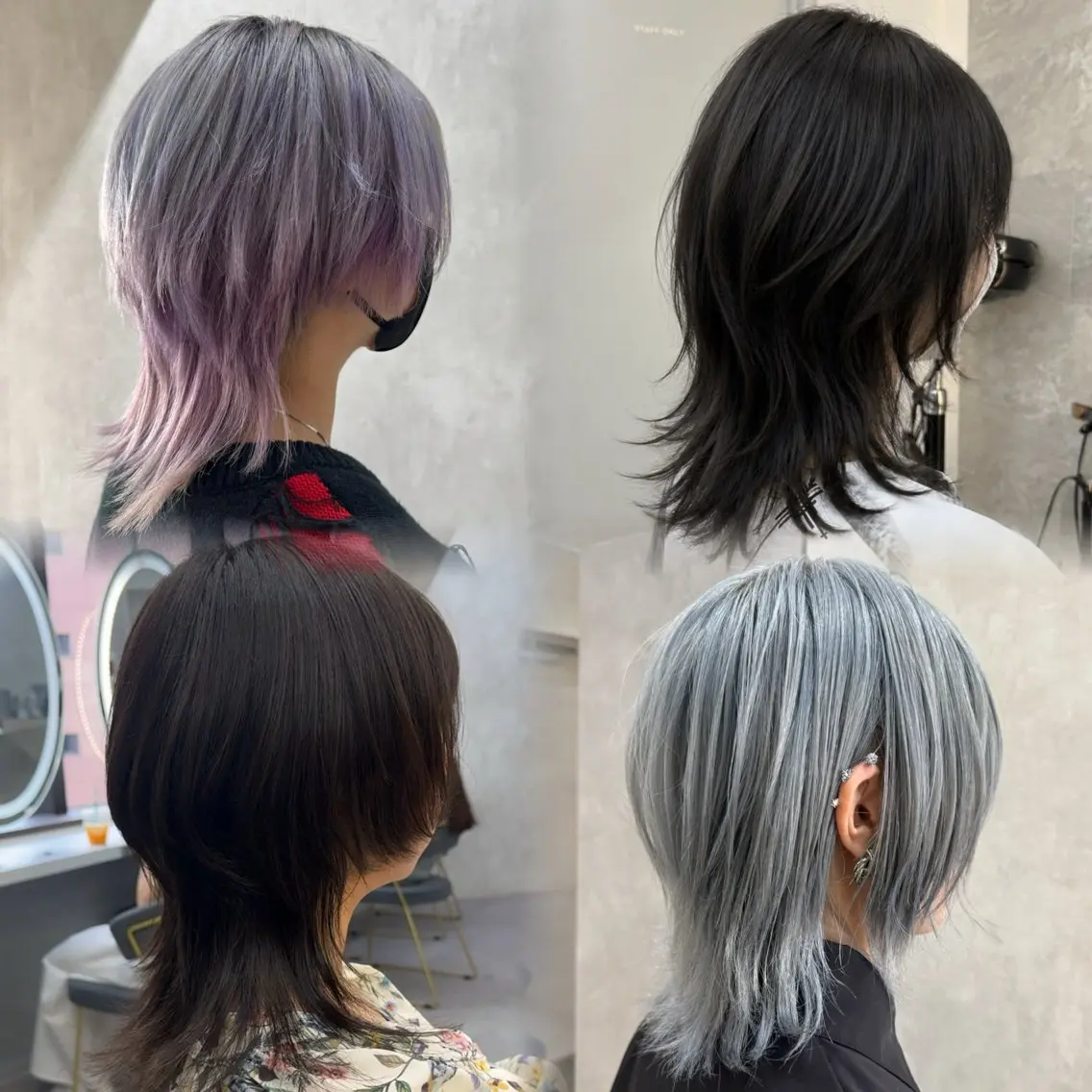 ミディアム カット ヘアカラー トリートメント ウルフカット/ 髪質改善/大石晴也のヘアスタイル