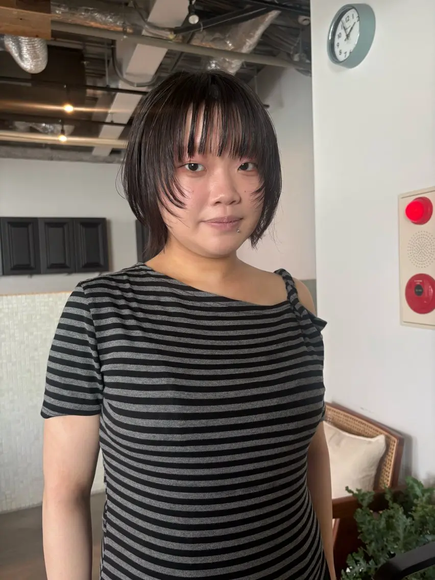 ショート 無料カットモデル募集 垢抜けカラーのヘアスタイル