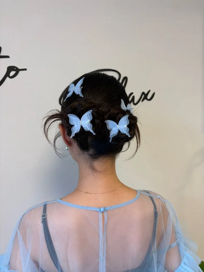 セミロング ヘアセット 六本木0分ヘアセット ヘアメイクのヘアスタイル