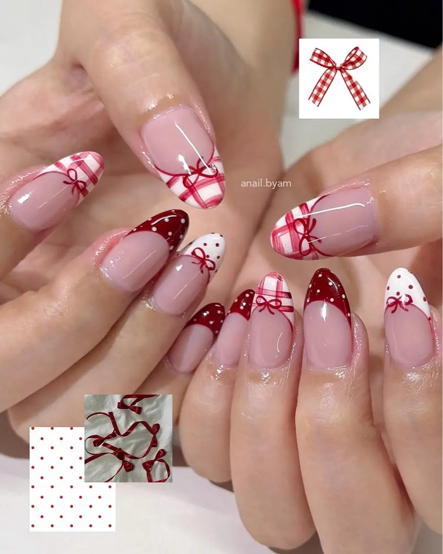 ネイル フレンチネイル グラデーション 韓国ネイル ラメ(グリッター) マグネットネイル ハンドネイル Lumi de nailsのネイルデザイン