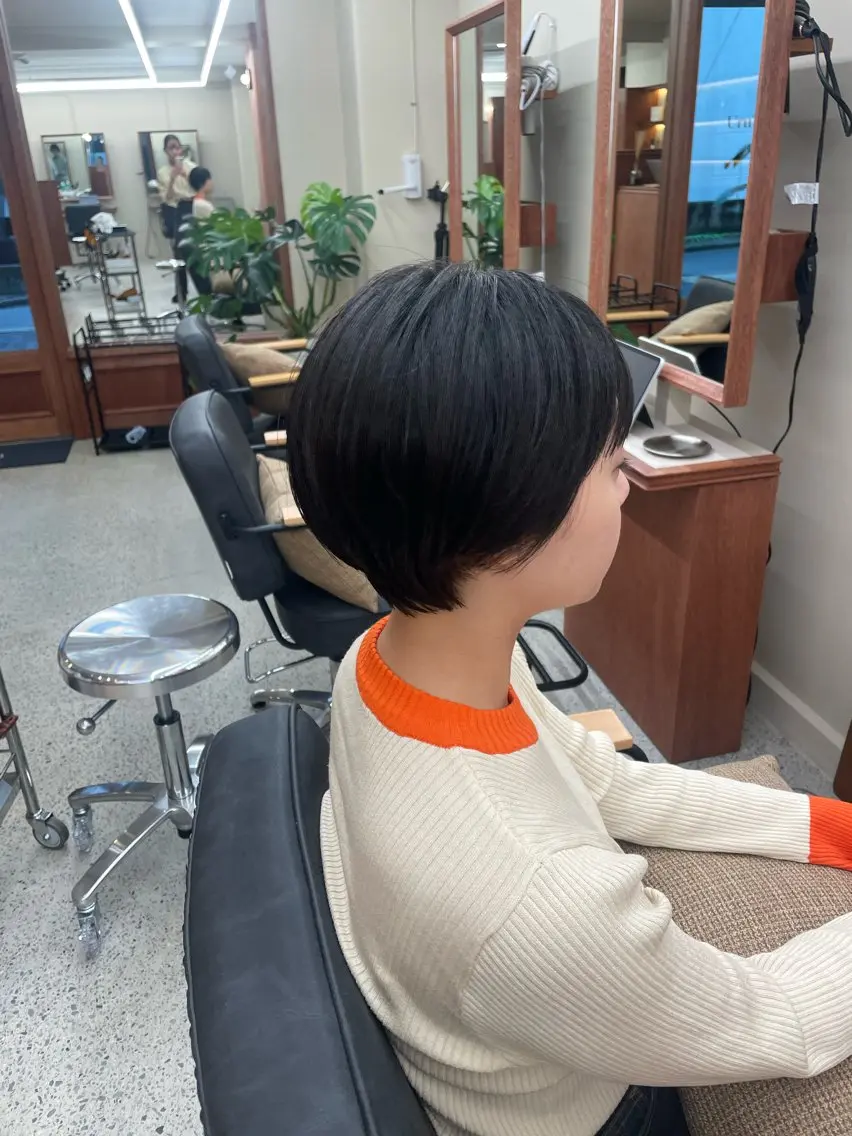 ショート 顔周りカット 似合わせカット ayano 🌱のヘアスタイル