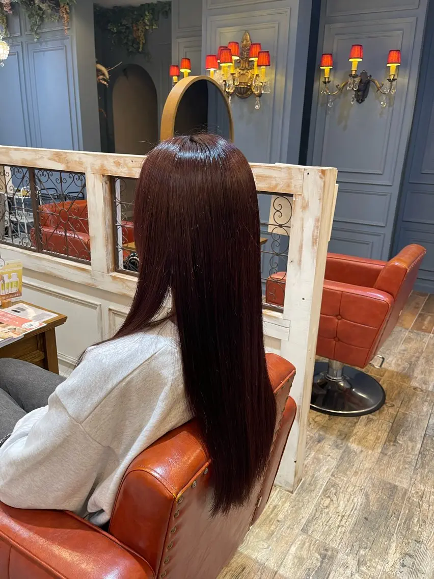 ロング カット ヘアカラー トリートメント 平田 響のヘアスタイル