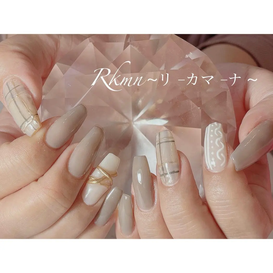 ネイル アートネイル 春ネイル ハンドネイル フットネイル ハンドケア Rkmn ~リ-カマ-ナ~のネイルデザイン