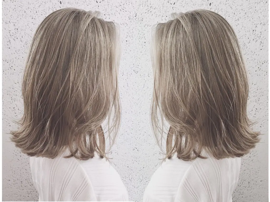 ミディアム カラー ヘアアレンジ アディクシーカラー アッシュ アッシュブラック アッシュブラウン アッシュグレー ヘアカラー トリートメント ヘアセット ✨ハイクオリティ✨ 山本香也のヘアスタイル