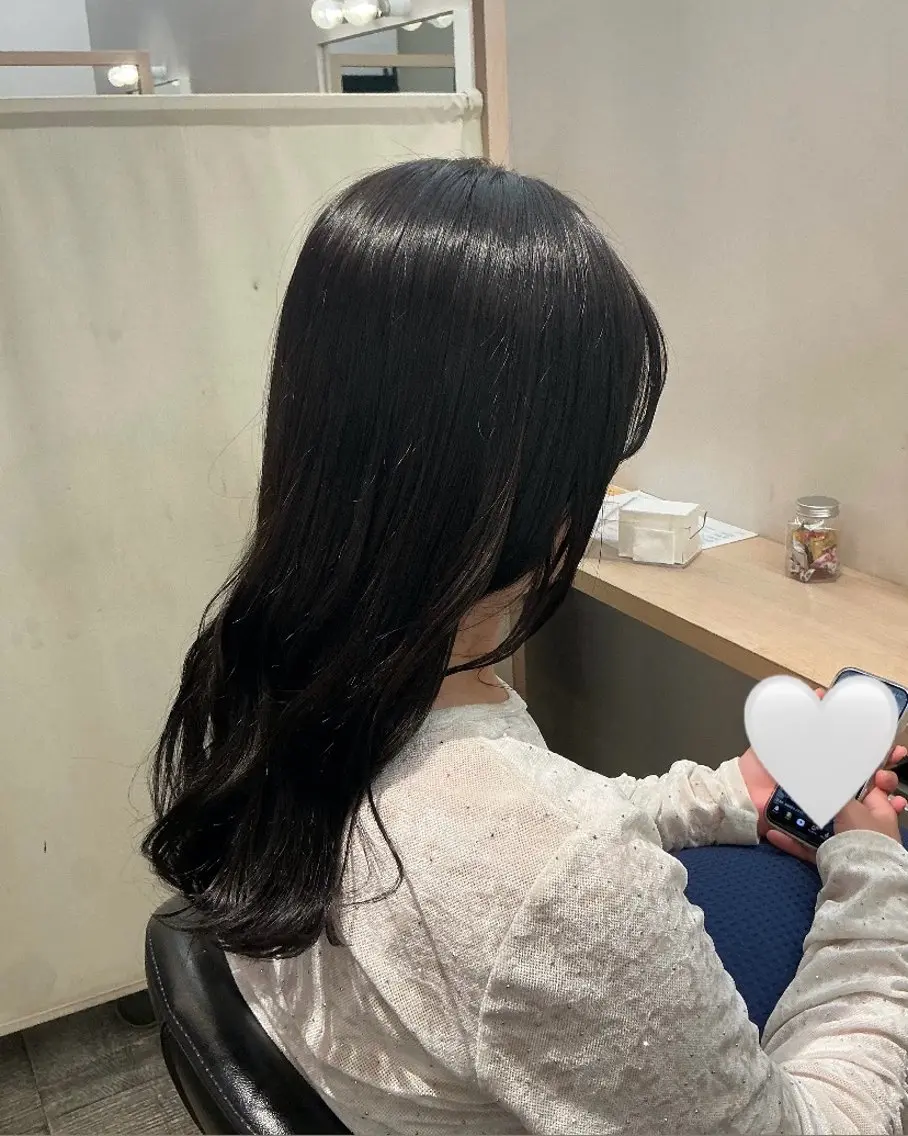 セミロング カラー ヘアカラー 謝花 卯依┆͓̽ モデル募集中🪽⋆꙳のヘアスタイル