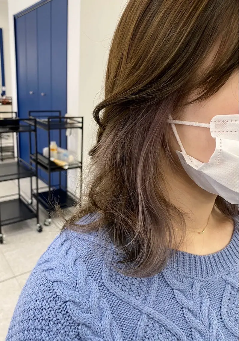 カラー ブリーチ インナーカラー 💎Eleanor ニイナ💎のヘアスタイル