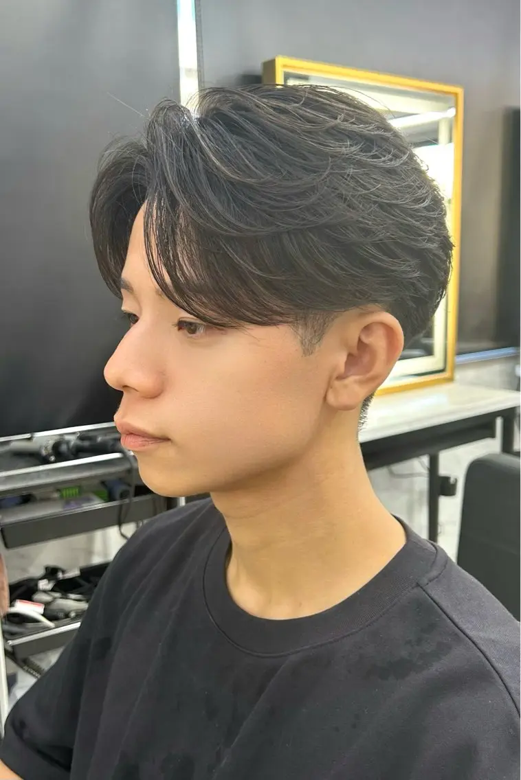ショート パーマ メンズ カット ヘアセット メンズスタイリスト 前田雄輝のヘアスタイル