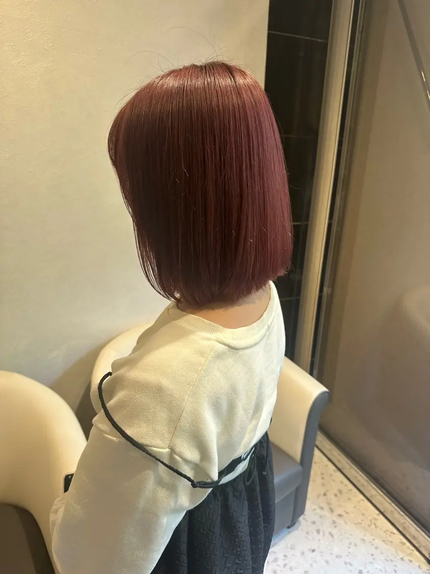 カラー ベージュカラー ピンクカラー ピンクベージュ 益野 凌のヘアスタイル