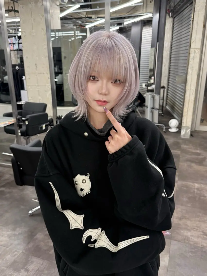 ミディアム ハッシュカット カット ヘアカラー トリートメント RYOTA /GARTE髪質改善のヘアスタイル